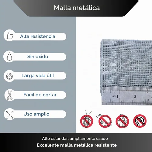 Vista 5 de Rollo de Malla de Alambre de Tela Galvanizada de 1/8 de Pulgada (24 Pulgadas x 10 Pies)