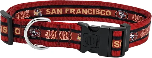 Vista 41 de Collar para mascotas Pets First con licencia NFL Arizona Cardinals, pequeño - Collar para perros resistente, fuerte y duradero. Disponible en 31