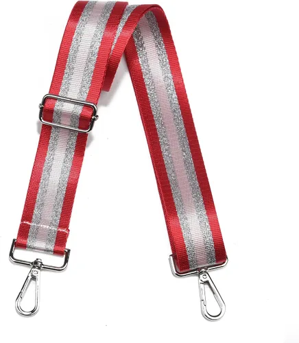 Vista 90 de LVYOUME Correa para bolso, accesorios plateados, correas anchas para bolsa, correa de hombro ajustable para bolsos
