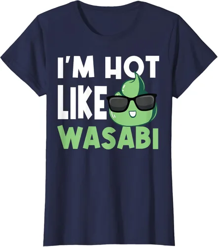 Vista 26 de Wasabi - Camiseta de condimentos de pasta picante de rábano picante japonés, Negro