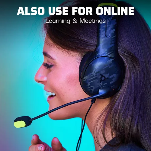 Vista 6 de PDP Gaming AIRLITE Xbox Headset with Microphone, Series XSXbox OneWindows PC, Lightweight Wired Power Stereo Headphones, Noise-Cancelling Mic