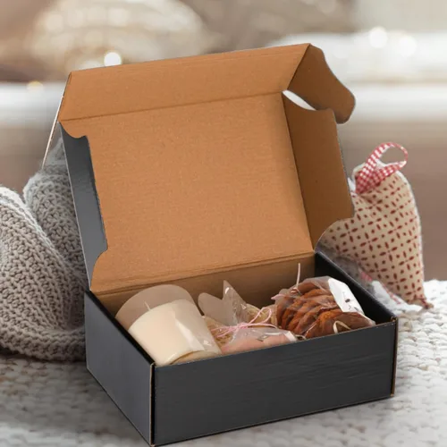 Vista 6 de Dicunoy Paquete de 30 cajas de cartón, cajas de envío pequeñas de 9 x 6 x 3 pulgadas, caja de cartón corrugado negro para enviar por correo, cajas
