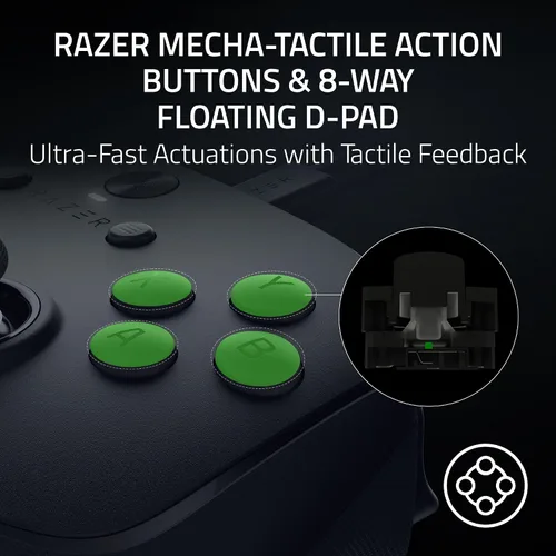 Vista 7 de Razer Wolverine V3 Tournament Edition 8K PC Wired Gaming Controller: 8000 Hz Polling Rate - TMR Thumbsticks w/Swappable Caps - Ergonomic Design - 6