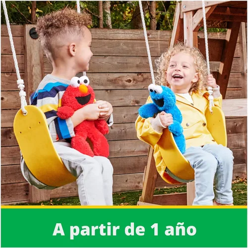 Vista 6 de Peluche de Zoe de Barrio Sésamo, Cookie Monster, 13 pulgadas, Azul oscuro, azul marino