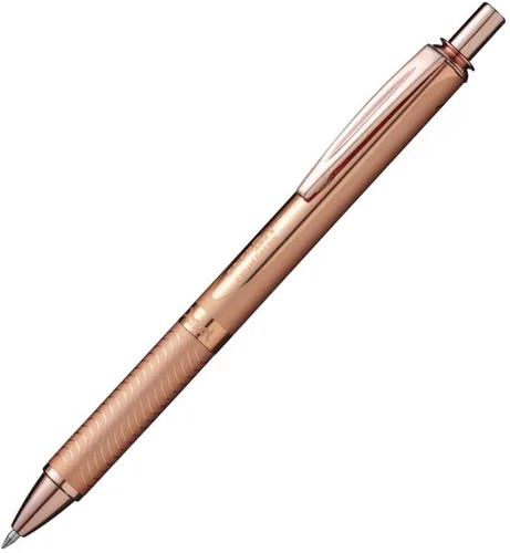 Vista 4 de Pentel BL407-A Línea Ancho, Rodillo de Gel Líquido Sterling con Mecanismo de Presión, 0.014 in Oro