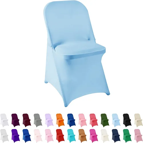 Vista 18 de Funda de elastano para silla, 12 unidades, fundas para silla, fundas plegables para sala de estar, funda extraíble lavable y elástica para silla
