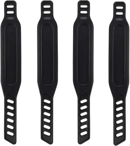 Vista 11 de Correas de pedal de bicicleta estática, correa universal resistente de longitud ajustable, se adapta a la mayoría de pedales de bicicleta, bicicleta