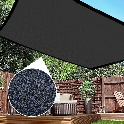 Vista 7 de winemana 40% tela de sombra negra, lona de malla duradera de 20 x 30 pies con ojales, malla resistente para sombra solar de jardín, sombreado