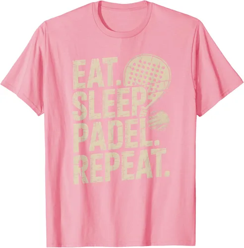 Vista 105 de Camiseta Eat Sleep Padel Repeat Padel Jugador de Tenis