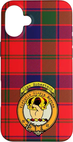 Vista 23 de Robertson Clan Scottish Crest and Tartan Case for iPhone 16
