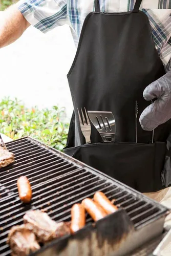 Vista 3 de Picnic TIME NFL BBQ Delantal Tote Pro Grill Set