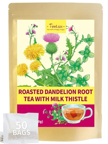 Vista 11 de TeeLux - Bolsas de té de cebada, sabor a nuez y tostado, sin cafeína, 0.07 oz x 50 bolsas Té de grano de cebada asada con aroma a nuez, sin