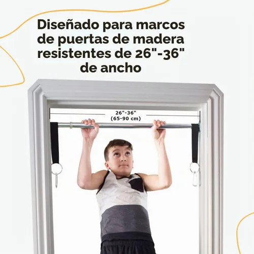 Vista 3 de DreamGYM Barra de soporte para columpio de puerta, barra de dominadas, columpio interior o columpio de yoga