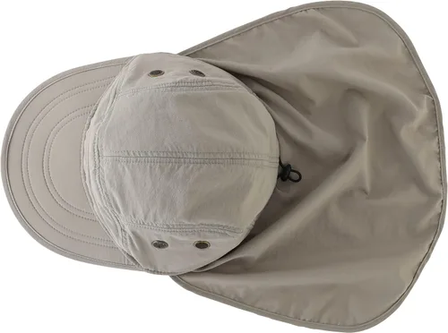 Vista 3 de Connectyle Gorra de protección solar UV para hombre, gorra de senderismo con solapa para el cuello, sombrero de pesca