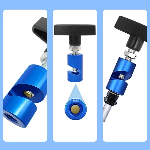 Vista 2 de ZKTOOL1063 Abrazadera de soporte con elevación con protección de núcleo de latón, abrazadera de soporte de estribor de 2 en 1 y pinza de bujía