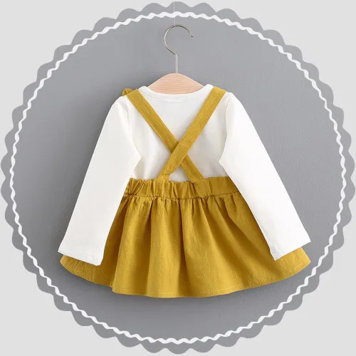 Vista 2 de Yowein Traje de Pascua para niña de 2 años con volantes y conejito de Pascua para niñas