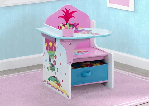 Vista 6 de Delta Children Escritorio con silla con contenedor de almacenamiento + diseño y almacenamiento de 6 contenedores organizador de almacenamiento