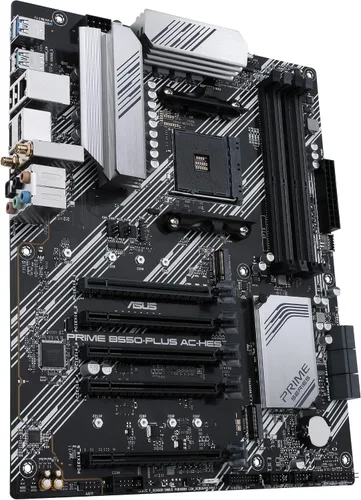 Vista 3 de ASUS Prime B550-PLUS AC-HES AMD AM4 (3ª generación Ryzen) ATX placa base