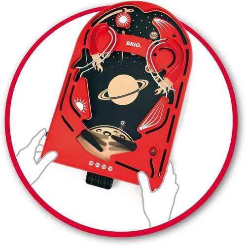 Vista 9 de BRIO 34017 Juego de pinball – Estilo clásico de arcade vintage Juego de cerebro atractivo para niños y adultos Regalo ideal para edades de 6