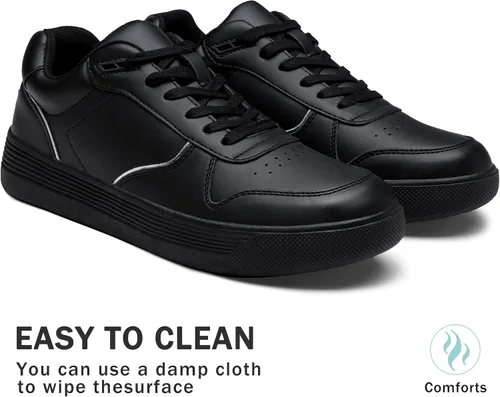 Vista 4 de Vepose 8001 - Tenis de moda para mujer, con cordones y soporte para el arco, zapatos de vestir para mujer