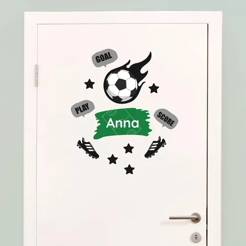 Vista 21 de Calcomanías de puerta personalizadas para habitación de niños, calcomanías de pared con nombre personalizado para decoración de habitación de bebés