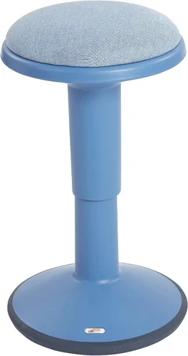 Vista 18 de ECR4Kids - Taburete oscilante Sitwell con cojín, altura ajustable, asiento activo, color berenjena