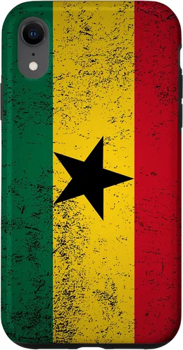 Vista 25 de Grunge Ghana Flag Vintage Accra West African Ghanaian Gift Case for iPhone 17