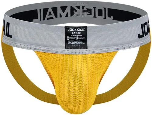 Vista 5 de JOCKMAIL Jockstrap Athletic Supporter Ropa interior Gimnasio Entrenamiento Correa Breve Hombres Tanga Verde militar
