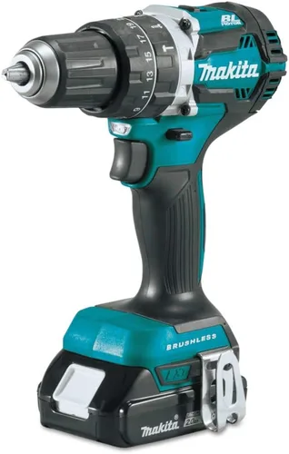 Vista 4 de Makita XPH12R 18V LXT Kit de taladro de martillo inalámbrico compacto sin escobillas de iones de litio de 1/2 pulgada (2.0Ah)
