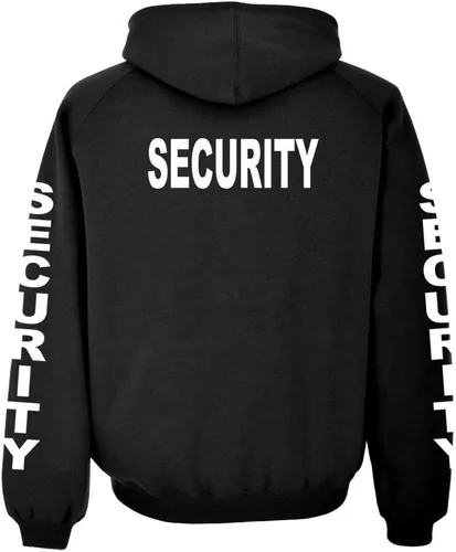 Vista 2 de SEGURIDAD – Deber policial del personal de eventos de fiesta - Sudadera con capucha para hombre