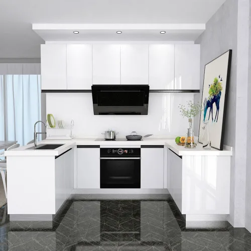 Vista 3 de LACHEERY Papel de contacto blanco con purpurina decorativo autoadhesivo para encimera, 15.8 x 80 pulgadas, papel tapiz extraíble para encimeras