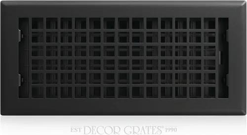 Vista 14 de Decor Grates LTH212-BLK - Registro de piso de celosía, 2 x 12 pulgadas, color negro Negro(Textured Black Finish)