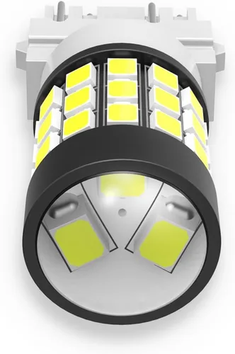 Vista 8 de Alla Lighting T25 3157 3156 Freno estroboscópico LED, bombillas de marcha atrás de respaldo, 6000K xenón blanco súper brillante 2835 39-SMD alta