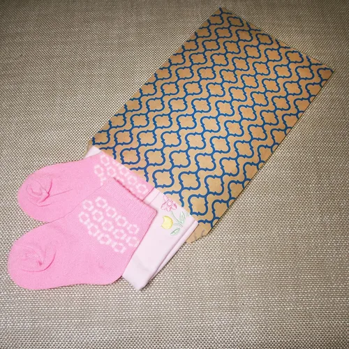Vista 7 de CuteBox 100 bolsas de regalo de papel plano enrejado azul (6 x 9 pulgadas) para mercancía, recuerdos de fiesta, regalos pequeños, productos hechos a
