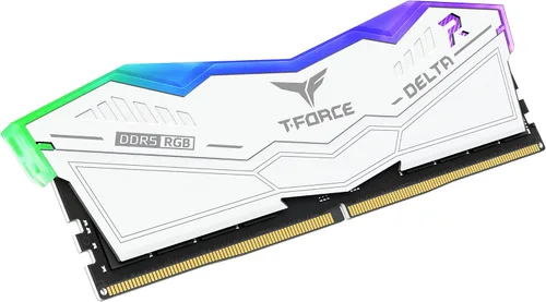 Vista 27 de TEAMGROUP T-Force Delta RGB DDR5 Ram 32 GB Kit (2 x 16 GB) 7200 MHz (PC5-57600) CL34 Módulo de memoria de escritorio Ram (blanco) para chipset serie