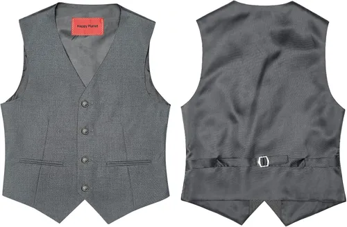 Vista 3 de Conjunto de traje formal de vestir ajustado para niños