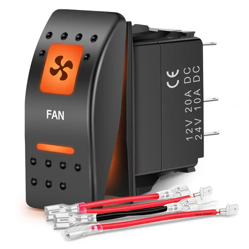 Vista 17 de Nilight - Interruptor basculante de luces de respaldo para UTV, encendido/apagado, interruptor de barra de luz LED de 5 pines SPST