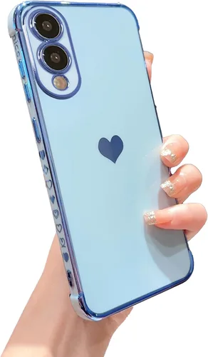 Vista 171 de phylla Funda de teléfono compatible con Samsung Galaxy A12 de 6.5 pulgadas, lindo corazón chapado en oro, elegante funda de lujo para mujer