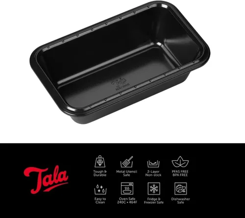 Vista 2 de Tala Performance, molde para pan de 2 libras, acero al carbono de calibre profesional con revestimiento antiadherente Whitford Eclipse, lata