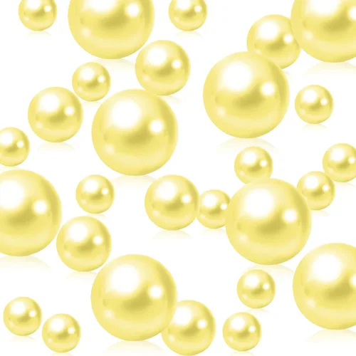 Vista 10 de 200 PIEZAS de Rellenos de Jarrón Verdes, Perlas de Cuentas para Centros de Mesa en Jarrones, Perlas Falsas de 10/14/20 MM sin Agujero para Boda