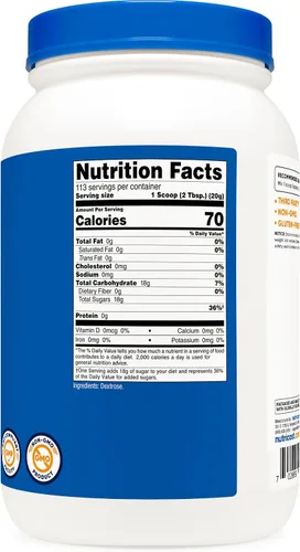 Vista 5 de Nutricost Polvo de dextrosa de 5 libras, sin OMG, sin gluten