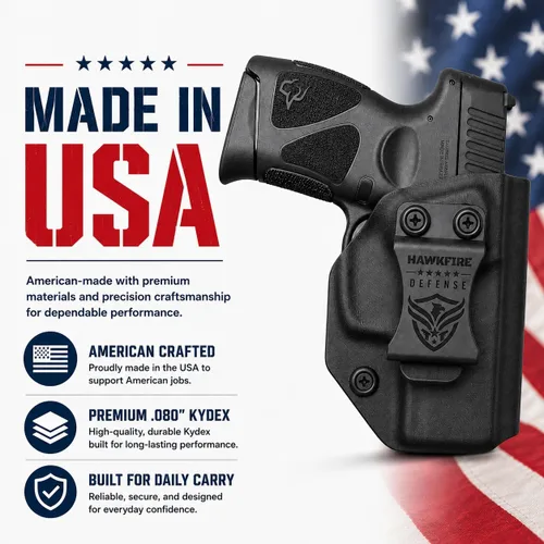 Vista 5 de HawkFire - Funda de transporte oculta para el lado derecho Taurus G3C, Taurus G2C, G2S, PT111, IWB