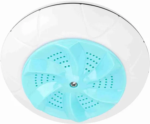 Vista 9 de Mini lavadora portátil Turbo para viajes de lavandería doméstica (verde)