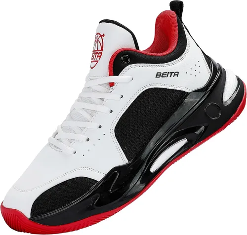 Vista 16 de Beita - Tenis de baloncesto para hombre, con parte superior alta, transpirables, antideslizantes Negro/Verde