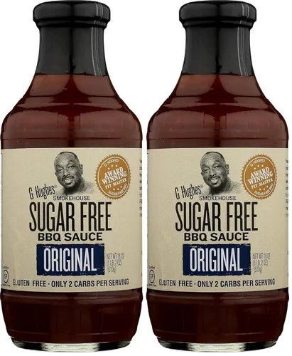 Vista 10 de G Hughes Salsa BBQ Sin Azúcar 17.28 oz