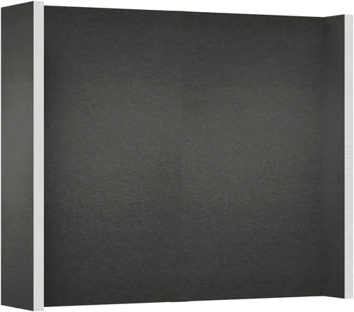 Vista 58 de EverPanel - Kit de pared modular de 7 x 7 pies, color azul oscuro SoundSorb con ribete negro, divisor de habitación, paneles de pared entrelazados