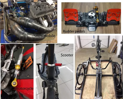 Vista 6 de Amortiguador de dirección universal ajustable para motocicleta, control estabilizador para YZF R6 2006-2018, R1 2006-2016, MT07 FZ07 2014-2018