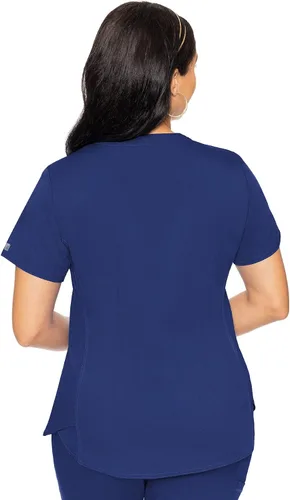 Vista 2 de Med Couture Touch - camisa de uniforme médico con cuello en V para mujer