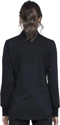 Vista 3 de Cherokee Revolution - Chaqueta médica para mujer con cremallera frontal Negro