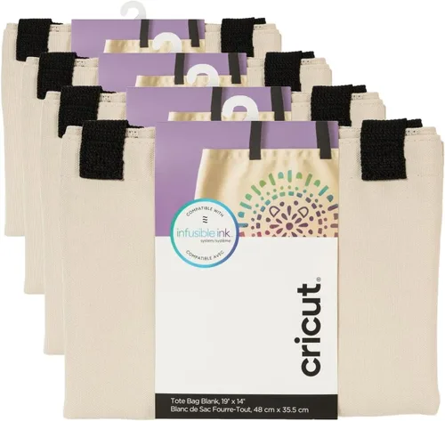 Vista 3 de Bolsa de Tela Cricut en Blanco, Mediana